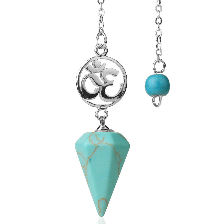 The Enchanted Essence Crystal Ore Pendulum Spiritual Pendant Jewelry - Luminous Starry Divination For Healing Crystals