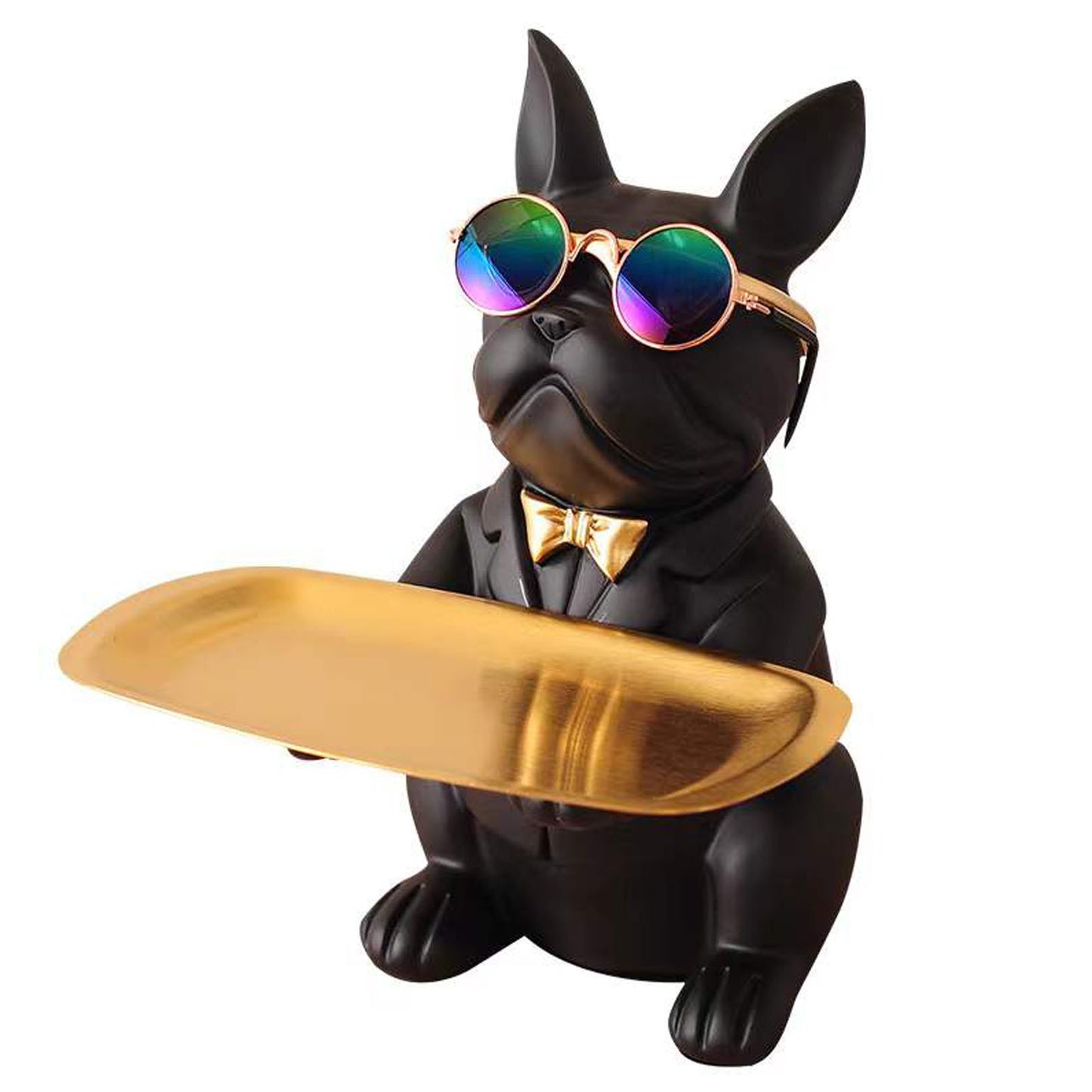 French Bulldog Tray Statue -  Home Decor