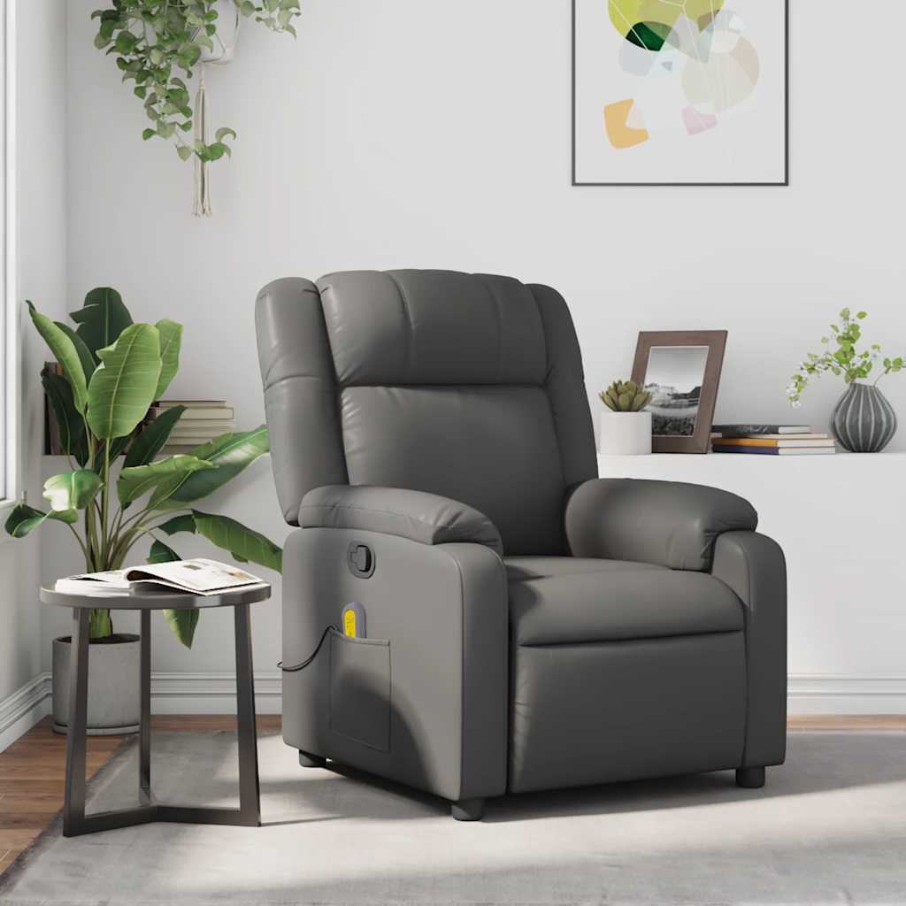 Massage Chair Faux Leather   Massage Chair Cream Faux Leather