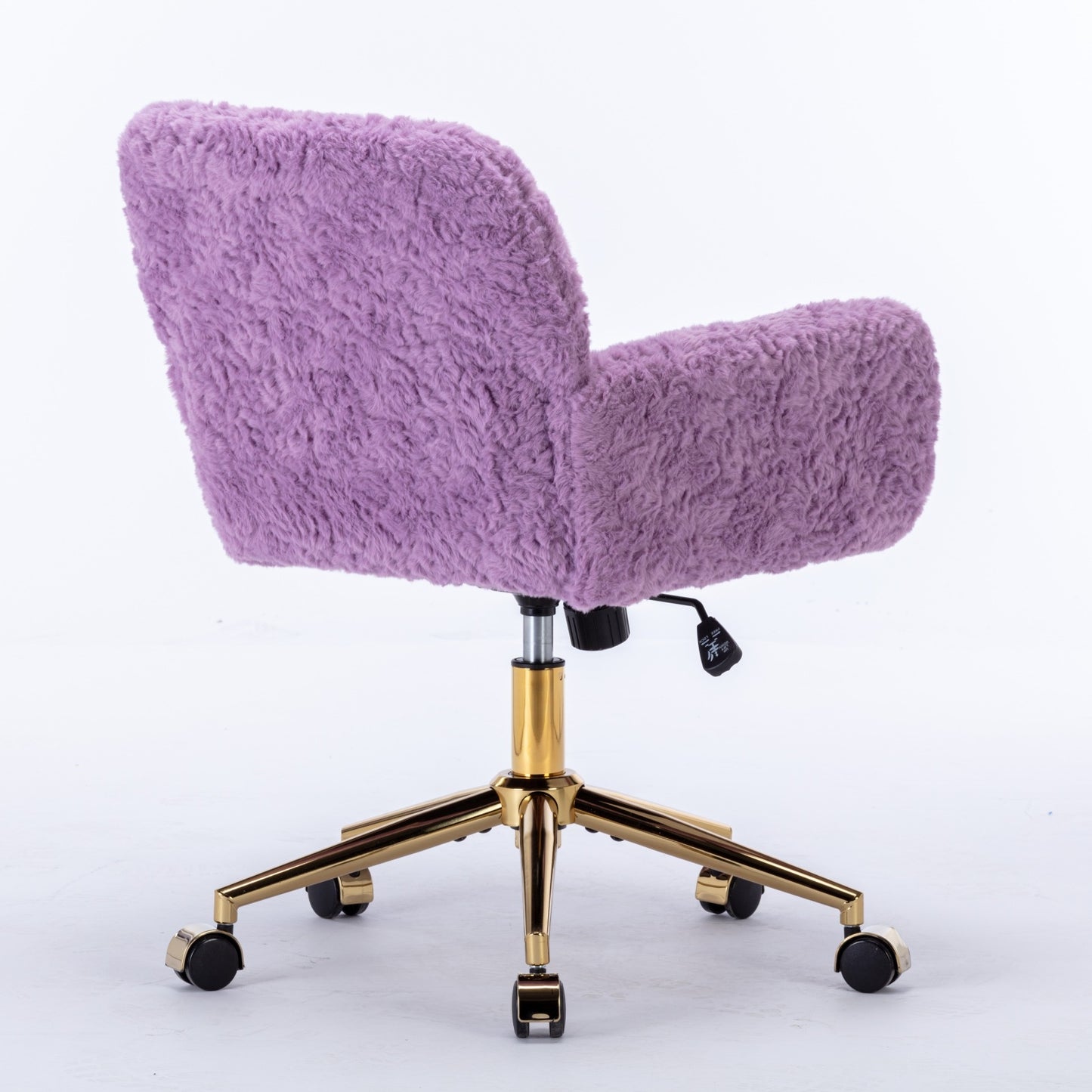 AA Velvet Rabbit Hair Office Chair  With adjustable base
