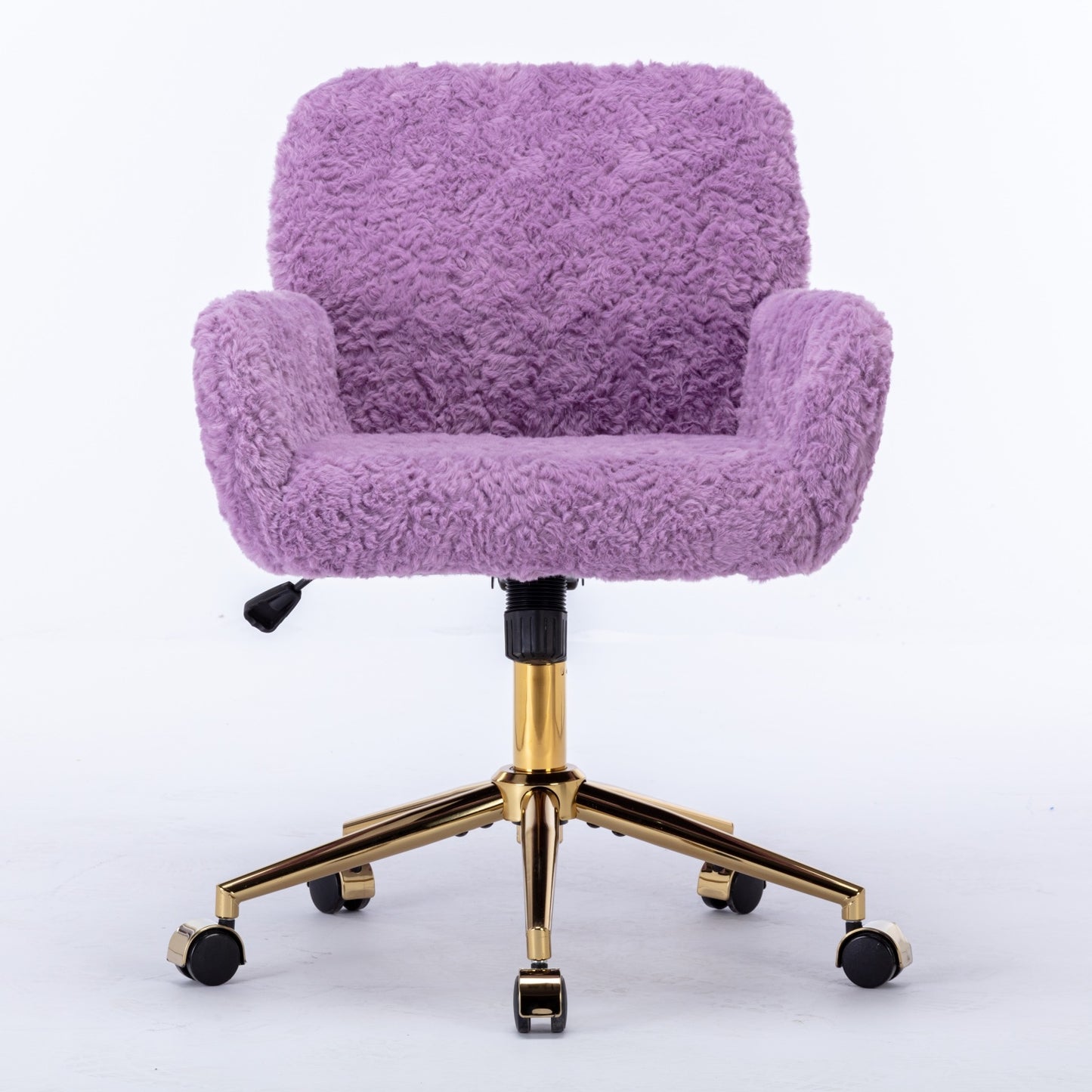 AA Velvet Rabbit Hair Office Chair  With adjustable base