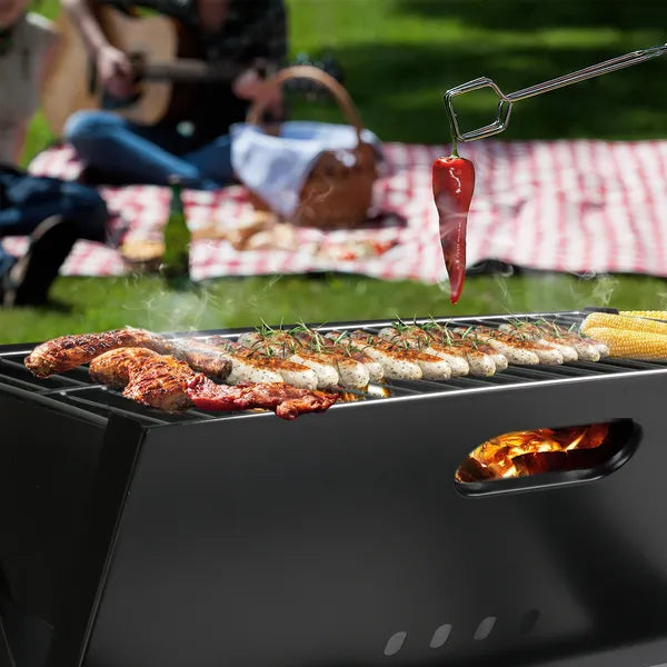 Enchanted Portable Foldable Charcoal Grill For Camping And Travel