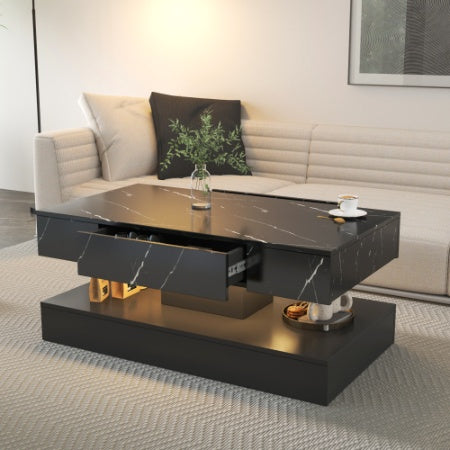 Lifted LED Coffee Table - Luminous Glow for Modern Living Rooms