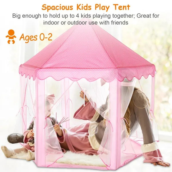 Deluxe Princess Castle Play Tent For Indoor Outdoor Fun
