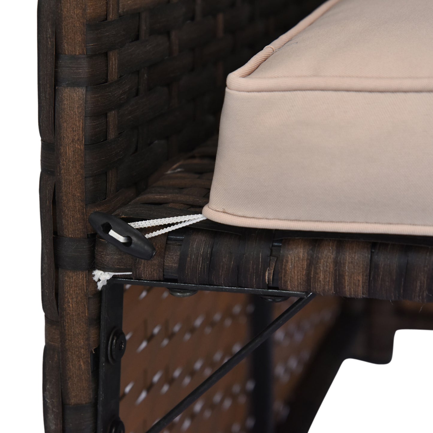 3 Piece Patio Furniture Set - Luxe Outdoor Lounge With L Shaped And Cushions