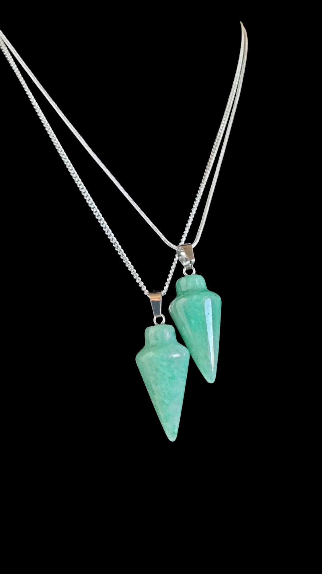 925 silver chain Pendulum Necklace